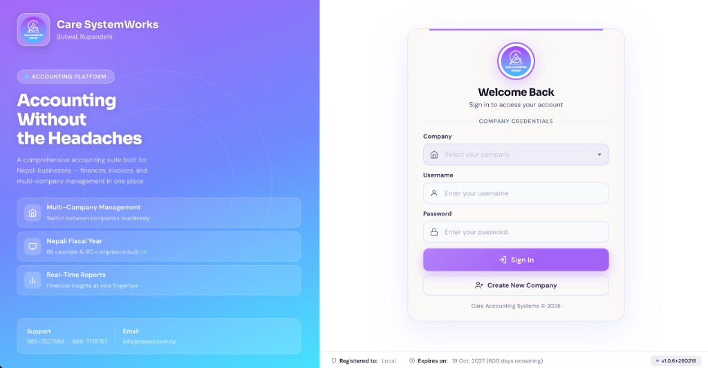 Care Accounting System
